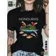 thumbnail image 1 of teediy HONDURAS vibrant island life pure cotton women's Tshirt comfort fit, 1 of 6
