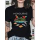 thumbnail image 1 of teediy HONDURAS vibrant island life pure cotton women's Tshirt comfort fit, 1 of 6