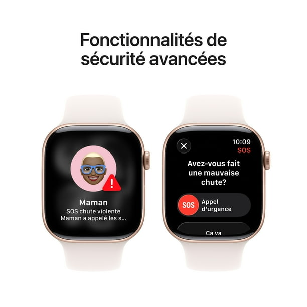 Apple Watch Series 11 GPS 46mm Rose Gold Aluminium Case with Light