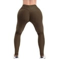 thumbnail image 3 of MixMatchy Women's High Waist Textured Butt Lifting Slimming Workout Leggings Tights, 3 of 3