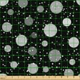 thumbnail image 2 of Ambesonne Retro Fabric by the Yard Upholstery, Scattered Circles Dots Art, 10 Yards, Dark Night Blue and Pale Grey, 2 of 5
