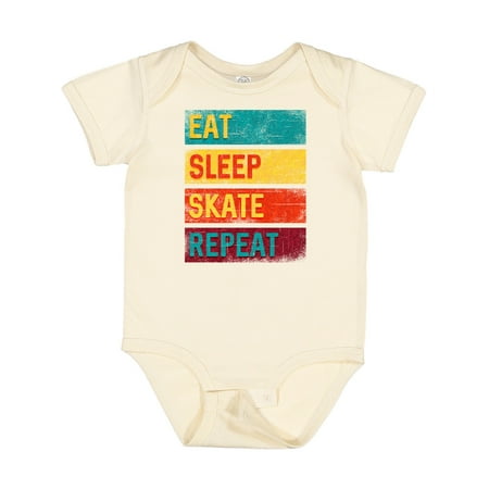 

Inktastic Skating Eat Sleep Skate Repeat Gift Baby Boy or Baby Girl Bodysuit