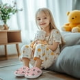 thumbnail image 5 of Psesaysky Lovely Panda Cotton Slippers Kids Winter Plush Slippers for Children Indoor Bedroom House Slippers Soft Warm Slippers for Girls, 5 of 8
