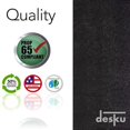 thumbnail image 6 of DESKU Rounded Triangle Desk Chair Mat – Heavy-Duty PVC Mats Optimised for Carpet Floor Protection, Black, 46x50 Inches, Made in The USA, 6 of 6