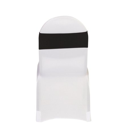 Green And White Striped Patio Furniture Covers Your Chair Covers - Spandex Bands Black (Pack of 10) for Wedding, Party, Birthday, Patio, etc. ()