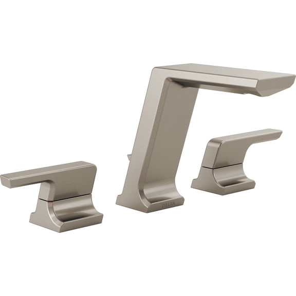 Delta Pivotal Two Handle Widespread Bathroom Faucet, Stainless