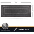 thumbnail image 2 of Dirt Trapping Door Mat 24" x 59", Non-Slip/Skid Machine Washable Entryway Rug, Dog Doormat, Super Absorbent Welcome Mat for Muddy Wet Shoes and Paws, Grey, 2 of 7