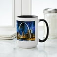 thumbnail image 4 of CafePress - Spacey St. Louis Skyline Mugs - 15 oz Ceramic Large White Novelty Mug, 4 of 4