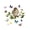 D, variant on KGJQ 2Pcs Forest Style Static Window Clings, Colorful Bird Butterfly Branch Wall Stickers, Waterproof Removable Glass Decals for Bedroom Living Room Indoor Outdoor Decor