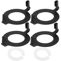 TAILTOSS 2Set Lampshade Reducing Rings Metal Lampshade Converter for Versatile Lighting