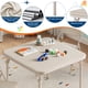thumbnail image 4 of Mesa y sillas plegables para niños con tapicería de cuerina y estructura metálica duradera, set de actividades infantil multiusos portátil para comer, manualidades o aprender, ahorra espacio, 4 of 8