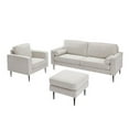 thumbnail image 5 of BSHTI 57 inch Living Room Upholstered Sofa with high-tech Fabric Surface/ Chesterfield Tufted Fabric Sofa Couch, Large-White., 5 of 6