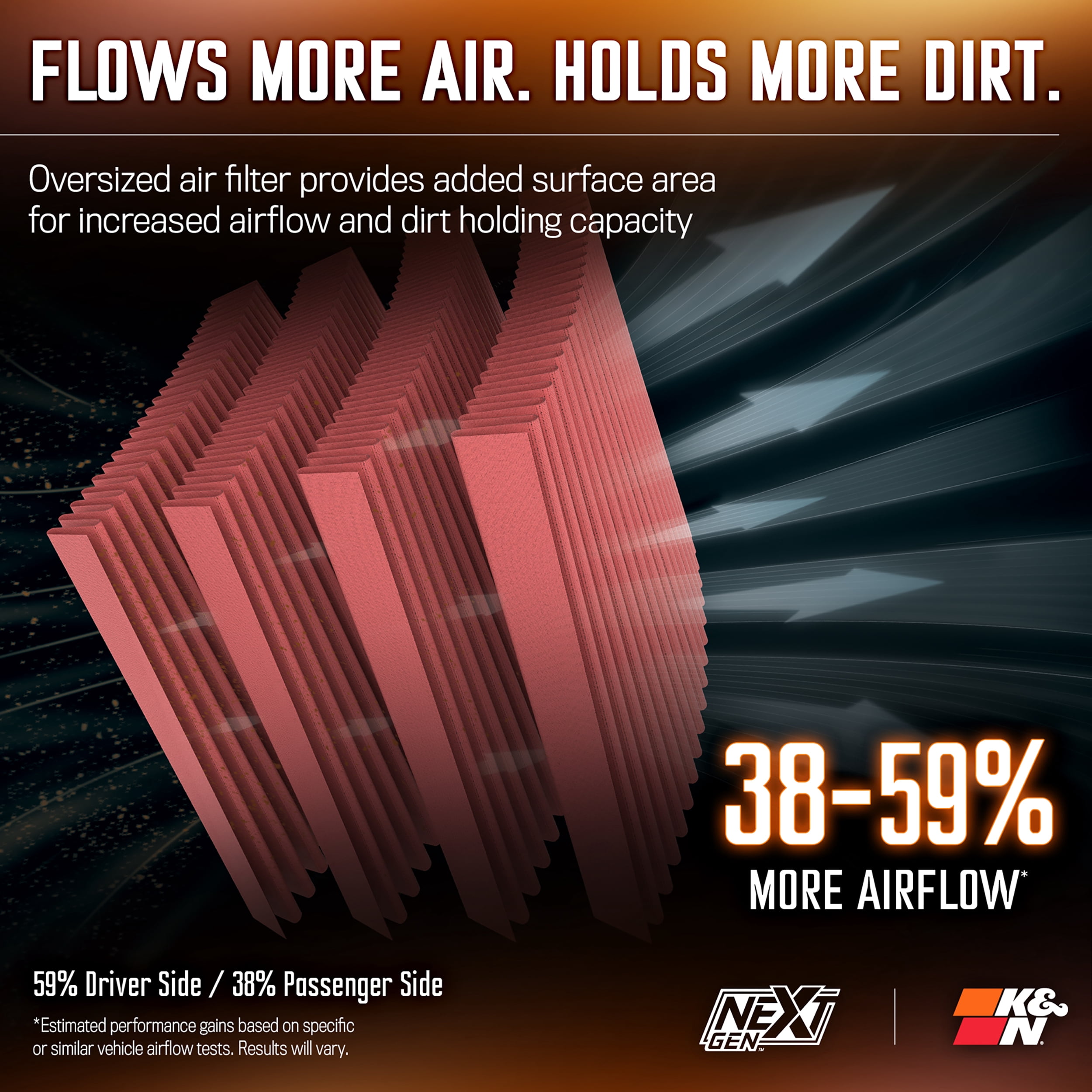 K&N Performance NextGen Cold Air Intake System: Easy Installation, Engineered to Maximize Airflow, Boost Horsepower & Torque, 50-2609