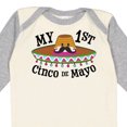 thumbnail image 4 of Inktastic My First Cinco De Mayo Sombrero and Mustache Boys or Girls Long Sleeve Baby Bodysuit, 4 of 5
