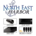 thumbnail image 2 of NEH Center Hole Ribbed Boat Pontoon Fender 10" x 28" 4pcs Inflatable Vinyl Mooring Bumpers Guard Dock Docking - Black, 2 of 3