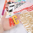 thumbnail image 4 of Uxcell 408 Pieces Vinyl Letter Stickers, 24 Sheets 2.5 Inch White Self-Adhesive Cute Alphabet Stickers for DIY Craft, 4 of 5