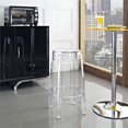 thumbnail image 3 of LexMod Casper Counter Stool in Clear, 3 of 5