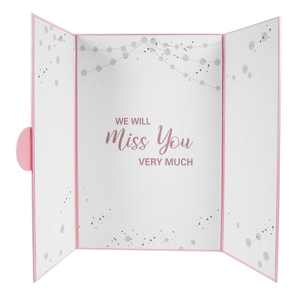 WASHWEPE Tarjetas Para De Graduación Con Mensajes Personalizados Y Color Rosa