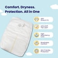 thumbnail image 5 of Geffen Baby On The Go Bamboo Disposable Diapers Newborn / Size 1 - Master Box 144 Count, 5 of 11