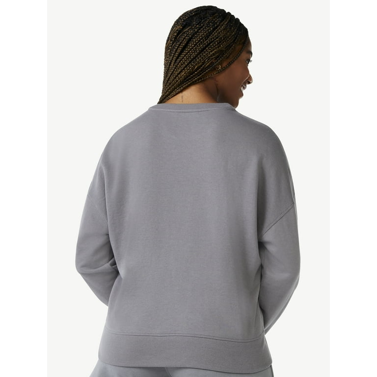 Love Sports Women s Embossed Logo Crewneck Sweatshirt Walmart