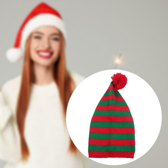 Gorro de punto navideño perfecl Rojo verde