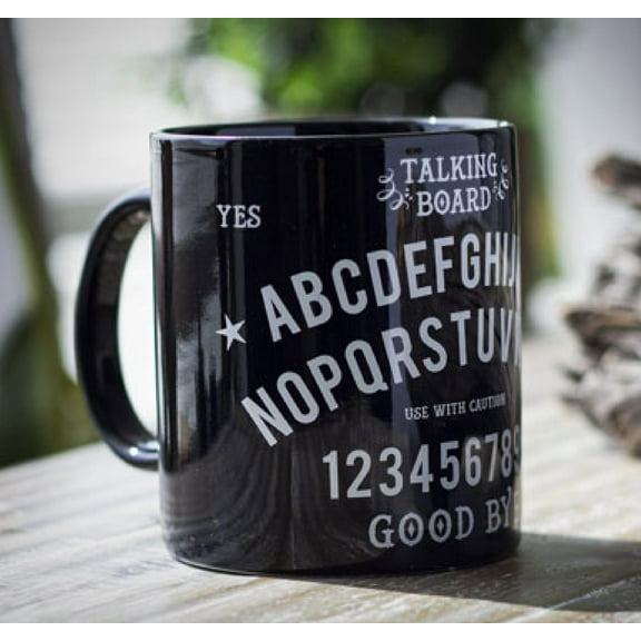 Black Wicca Occult Magic Spirit Talking Board Porcelain Coffee Mug 11Oz