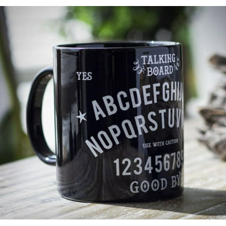 

Black Wicca Occult Magic Spirit Talking Board Porcelain Coffee Mug 11Oz