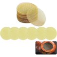 thumbnail image 1 of ZHAOCHENG 500 piezas de malla de acero inoxidable para tuberías (amarilla), mallas de filtro para fumar de 16 mm, mallas de filtro para tuberías, malla de gasa para humo, 1 of 5