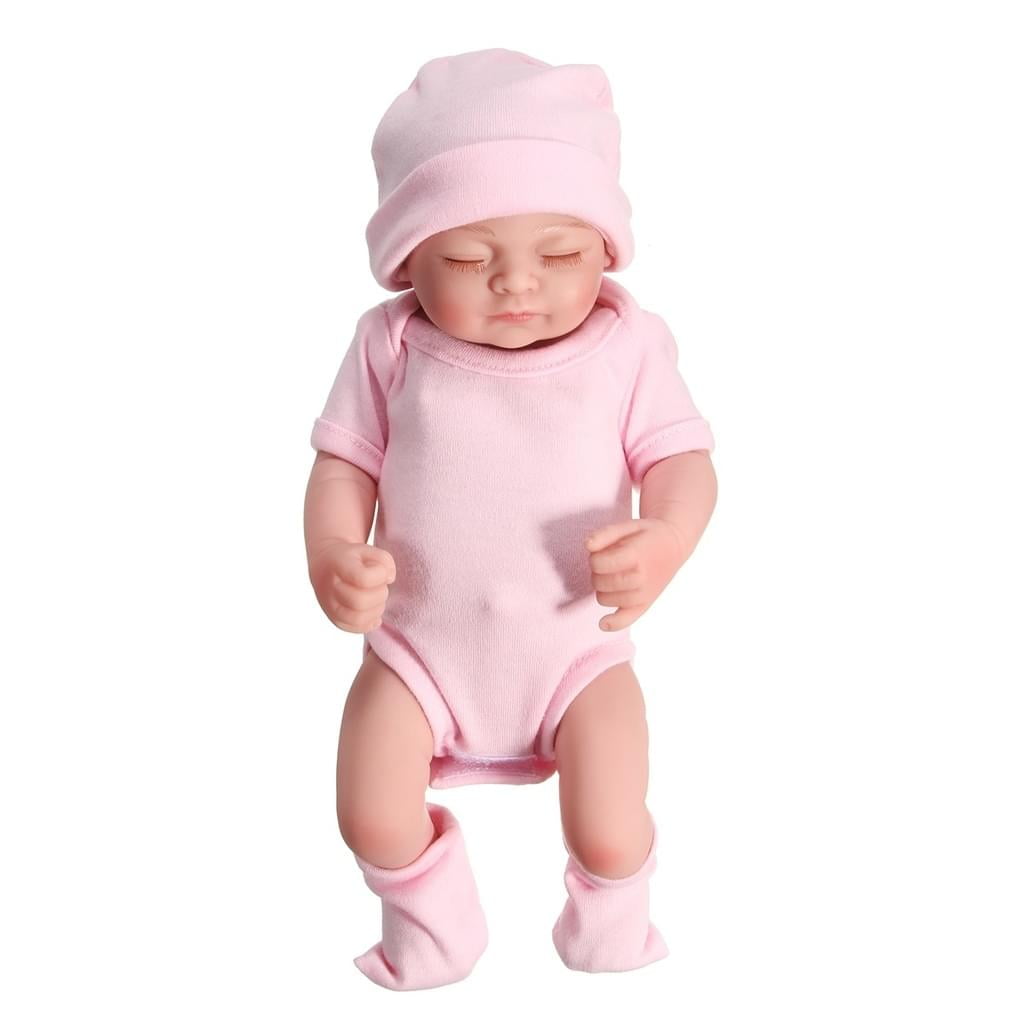 Gustave 11 Inch 2Pcs Mini Black Reborn Baby Doll Full Body Silicone Vinyl  Newborn Doll Lifelike Black Twins Baby For 3+ Boy & Girl