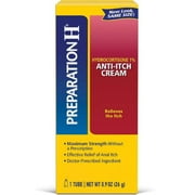Preparation H Treat Anti-Itch Cream Hydrocortisone 1% Max Strength, 0.9 oz