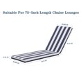 thumbnail image 5 of 2 Pieces Set Outdoor Lounge Chair, Cushion Replacement Patio Furniture Seat, Cushion Chaise Lounge Cushion, 5 of 9