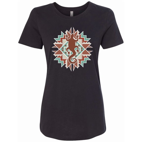 Inktastic Southwestern Native Pattern Lizard Women's T-Shirt