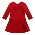 thumbnail image 2 of Richie House Girls' Woolen Dress with Flower Brooch RH1207, 2 of 2