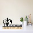 thumbnail image 3 of Handmadetneonsign Land Surveyor Metal Nameplate, Land Surveyor Desk Nameplate, Desk Name Plate Decor, 3 of 5