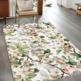 thumbnail image 2 of Butterfly White 4x6 Area Rugs for Living Room, Flowers Green Leaves Fruit Non Slip Floor Mat Washable Low-Profile Indoor Carpet for Bedroom, Dining Room, Bathroom, 2 of 9