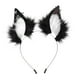 thumbnail image 2 of Diadema con orejas de Halloween, diadema multifuncional para mujeres y niñas, para mascaradas Blanco Negro, 2 of 9