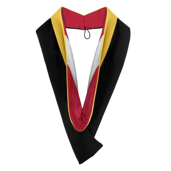 Endea Graduation Bachelors Hood For Science, Mathematics, Political Science - Gold/Red/White
