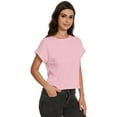 thumbnail image 5 of Women's Crew Neck Short Sleeve T Shirt Summer Casual Loose Workout Top, 5 of 6