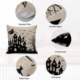 thumbnail image 5 of Throw Pillow Covers 12x20 Inch Set of 2 Castle Halloween Decorative Pillow Covers Black Dead Tree Witch Cushion Cover Pillowcase for Sofa Couch Bed Home Decor, 5 of 9