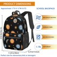 thumbnail image 3 of Sun and Moon Gothic Pattern 17" School Backpacks for Teens,Waterproof Oxford Fabric,S-Shape Padded Straps for School,Travel,Hiking,Camping, 3 of 6