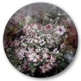 thumbnail image 2 of Designart - Retro Drawing of Flowers IV - Vintage Metal Circle Wall Art, 2 of 5