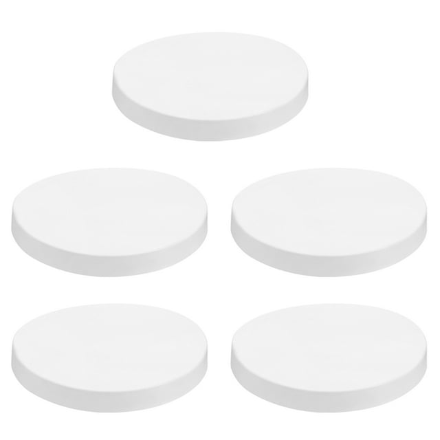 SWETRACE 5 Pcs Capuchons en PVC pour Empilage Capuchons Blancs pour Quais pour Prévenir la Rotation Interne