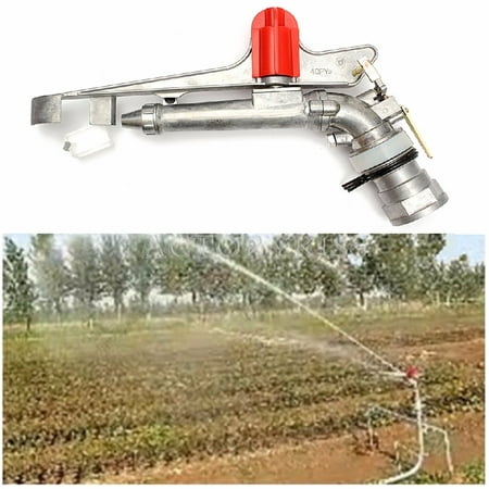 2.2'' 360° Irrigation Spray Gun Adjustable Impact Sprinkler Gun Large Area