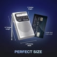 thumbnail image 6 of Vondior NOAA Weather Radio, Emergency AM/FM, Best Reception Long Lasting Transistor, 1.1'' H, Silver, 6 of 7
