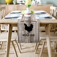 thumbnail image 2 of Table Runner Dresser Scarves 60 Inch Long, Rustic Farm Animals Chicken Farm Linen Dining Table Runners Vintage Wooden Board Tabletop Scarf for Wedding Holiday Party Kitchen, 2 of 7