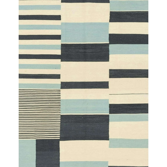 Ahgly Company Indoor Rectangle Abstract Vanilla Gold Abstract Area Rugs, 5' x 7'