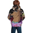 thumbnail image 6 of Lsque Scooby-Doo Patten Youth Hoodie Sweatshirt Pullover with Kangaroo Pocket Boys and Girls Hoodie Warm Hoodie for Kids, 6 of 8