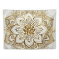 thumbnail image 5 of PRATYUS  White And Gold Tapestry Mandala Tapestry Boho Wall Tapestry, Bohemian Indian Psychedelic Hippie Tapestry Wall Hanging for Bedroom Living Room Dorm Wall Decor 60x50inch, 5 of 6