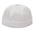 thumbnail image 2 of Brimless Caps for Men, Audhol Men Solid Brimless Hats Outdoor Hip Hop Cap Fashion Retro Hat Adjustable Brimless Skullcap Brimless Hat White One Size, 2 of 3