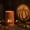 B, variant on Halloween Rustic Metal Pumpkin Lantern Bucket, Weathered Rust Finish Candle Holder,Vintage Spooky Decor for Halloween, Fall Harvest, Front Porch, Mantel and Themed Seasonal Ambience Lighting.